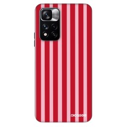 Fashion Case Xiaomi Redmi Note 11 Pro - Lines red