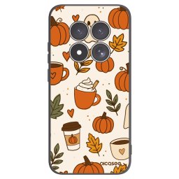 Fekete szilikon tok az alábbi mobiltelefonokra Xiaomi Redmi Note 15 Pro 4G - Fall vibes