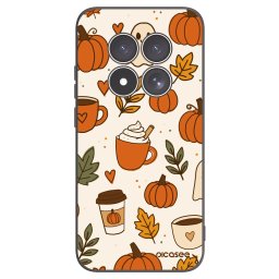 Fekete szilikon tok az alábbi mobiltelefonokra Xiaomi Redmi Note 15 Pro 5G - Fall vibes