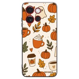Fekete szilikon tok az alábbi mobiltelefonokra Motorola Edge 60 Neo 5G - Fall vibes