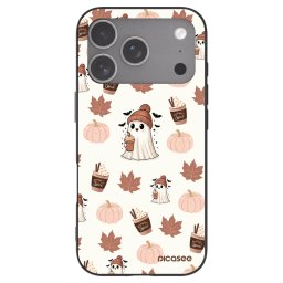 Fekete szilikon tok az alábbi mobiltelefonokra Apple iPhone 18 Pro - Pumpkin spice