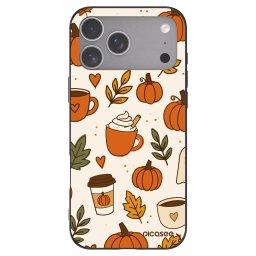 Fekete szilikon tok az alábbi mobiltelefonokra Apple iPhone 18 Pro Max - Fall vibes