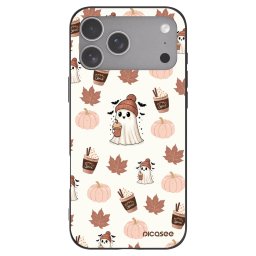 Fekete szilikon tok az alábbi mobiltelefonokra Apple iPhone 18 Pro Max - Pumpkin spice