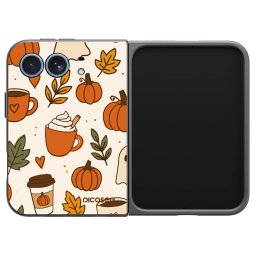 Fekete szilikon tok az alábbi mobiltelefonokra Apple iPhone Duo - Fall vibes