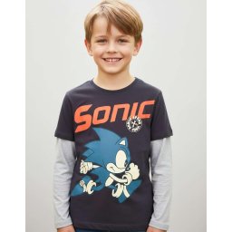 Sonic hosszú ujjú szürke
