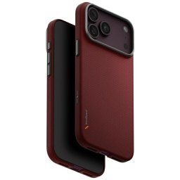 Uniq Keva Edge Magclick Apple iPhone 18 Pro Max / 17 Pro Max Aramid tok, MagSafe, kevlár, piros