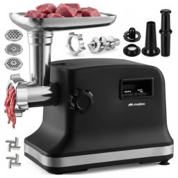 MalTec Meatsy1800 elektromos Húsdaráló és kolbásztöltőgép, 3 kg/perc, 2000 W