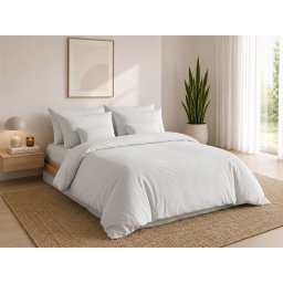 Pamut ágynemű LINIE GREY világosszürke Ágyneműhuzat mérete: 70 x 90 cm | 140 x 200 cm