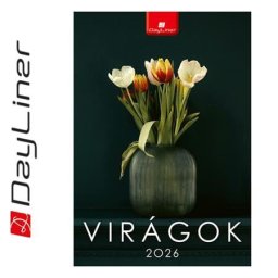 DAYLINER Naptár, fali, DAYLINER, "Virágok"