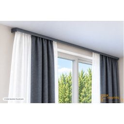 (9 szín 16 méret) DecoLino Design mennyezeti karnis szett (1méter) - Antracit