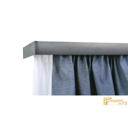 (9 szín 16 méret) DecoLino Design mennyezeti karnis szett (2.5méter) - Ezüst metál