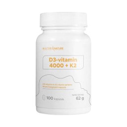 Nutri Nature D3-vitamin 4000 + K2-vitamin kapszula 100x