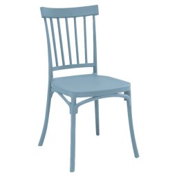 Rakásolható szék, kék, SAZEN NEW
