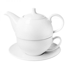Duo Raphael fehér porcelán teázó szett - 1 személyes - 300/550 ml
