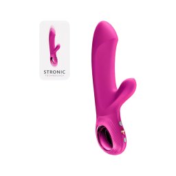 Fun Factory Bi Stronic Embrace - lökő csiklókaros vibrátor (rózsaszín)