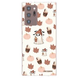 Átlátszó szilikon tok az alábbi mobiltelefonokra Samsung Galaxy Note 20 Ultra - Pumpkin spice
