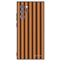 Fekete szilikon tok az alábbi mobiltelefonokra Samsung Galaxy Note 20 Ultra - Caramel lines
