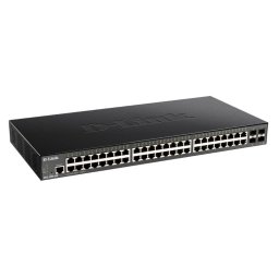 D-Link DGS-1250-52X, 48 portos Gigabit Smart Managed Switch 4x 10G SFP portokkal