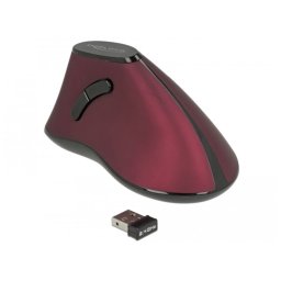 Delock ergonomikus függőleges optikai 5 gombos egér 2,4 GHz-es vezeték nélküli egér