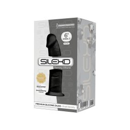 Silexd - Model 2. prémium dildó (15 cm, fekete bőrszín)