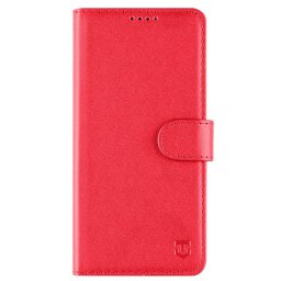 Tactical Field Notes Samsung Galaxy A17 flip/oldalra nyíló tok, piros
