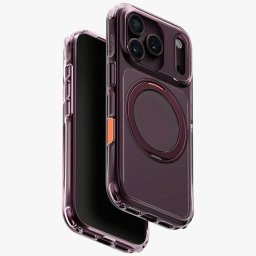 Uniq Swivix Apple iPhone 18 Pro / 17 Pro tok gyűrűs telefontartóval, MagSafe, 360 fokban forgatható, lila