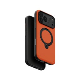 Uniq Elix Apple iPhone 18 Pro Max / 17 Pro Max tok gyűrűs telefontartóval, MagSafe, 360 fokban forgatható, narancs
