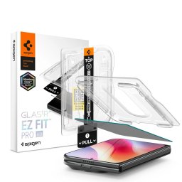Spigen Glas.tR EZ Fit Pro HD Apple iPhone Duo privacy kijelzővédő fólia felhelyező kerettel (betekintésgátló)