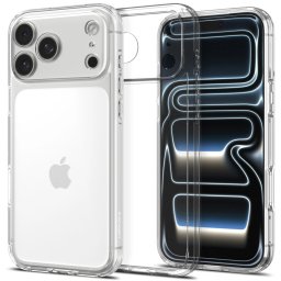 Spigen Ultra Hybrid Apple iPhone 18 Pro / 17 Pro tok, Crystal Clear, átlátszó
