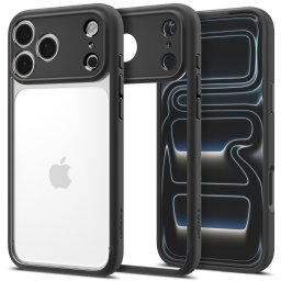 Spigen Ultra Hybrid Apple iPhone 18 Pro / 17 Pro tok, Matte Black, fekete-átlátszó