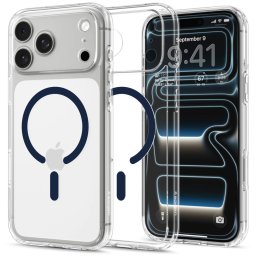 Spigen Ultra Hybrid MagFit Apple iPhone 18 Pro Max / 17 Pro Max tok, MagSafe, Clear, átlátszó-kék