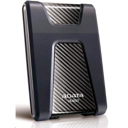 ADATA külső merevlemez 4TB 2, 5" USB 3.1 DashDrive Durable HD650, fekete (gumi, ütésálló)