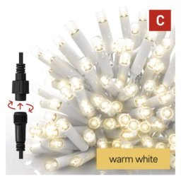 Premium LED sorolható füzér, fehér – jégcsapok, 3 m, kültéri, meleg fehér
