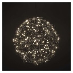 LED karácsonyi gömbök - 200 LED, kültéri és beltéri, meleg fehér