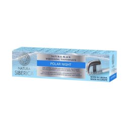 Natura Siberica Polar Night natúr fekete fogkrém fehérítő hatással 100g