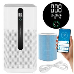 Ruhhy Ioniqs Hepa H12 okos légtisztító, ionizáció, WiFi, 80m2