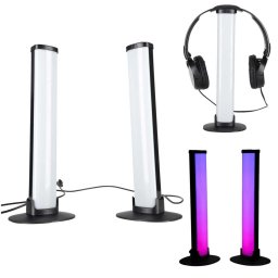 LED Gaming RGB Asztali Lámpa Szett Távirányítóval, 2 db