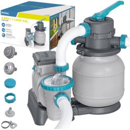 Bestway 58497 homokszűrős medencepumpa 5678 l/óra teljesítménnyel