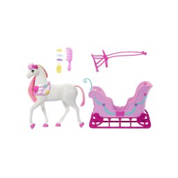 Barbie Diótörő - havas szán készlet paripával