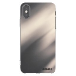 Átlátszó szilikon tok az alábbi mobiltelefonokra Apple iPhone X/XS - Smoky Beige