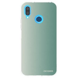 Átlátszó szilikon tok az alábbi mobiltelefonokra Huawei P20 Lite - Misty Sage