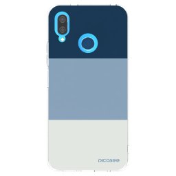 Átlátszó szilikon tok az alábbi mobiltelefonokra Huawei P20 Lite - Coastal Blue