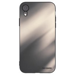 Fekete szilikon tok az alábbi mobiltelefonokra Apple iPhone XR - Smoky Beige