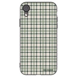 Fekete szilikon tok az alábbi mobiltelefonokra Apple iPhone XR - Sage Tartan
