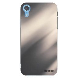Átlátszó szilikon tok az alábbi mobiltelefonokra Apple iPhone XR - Smoky Beige