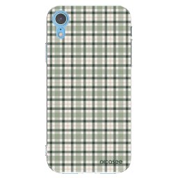 Átlátszó szilikon tok az alábbi mobiltelefonokra Apple iPhone XR - Sage Tartan