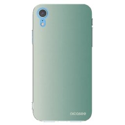 Átlátszó szilikon tok az alábbi mobiltelefonokra Apple iPhone XR - Misty Sage