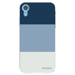 Átlátszó szilikon tok az alábbi mobiltelefonokra Apple iPhone XR - Coastal Blue