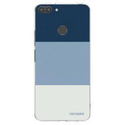 Átlátszó szilikon tok az alábbi mobiltelefonokra Huawei P Smart - Coastal Blue