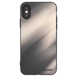 Fekete szilikon tok az alábbi mobiltelefonokra Apple iPhone X/XS - Smoky Beige